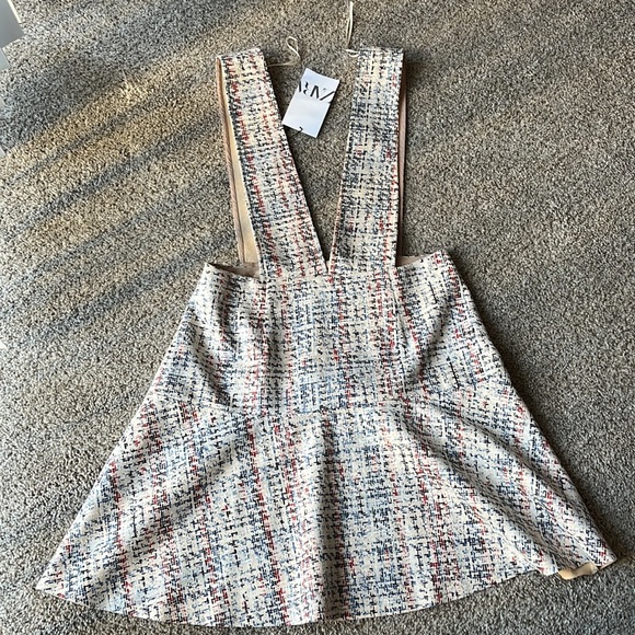 NWT Zara Pinafore Jumper Dress Size Small - Picture 6 of 6